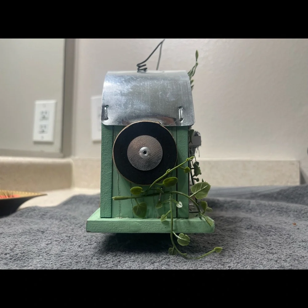 Cute green birdhouse